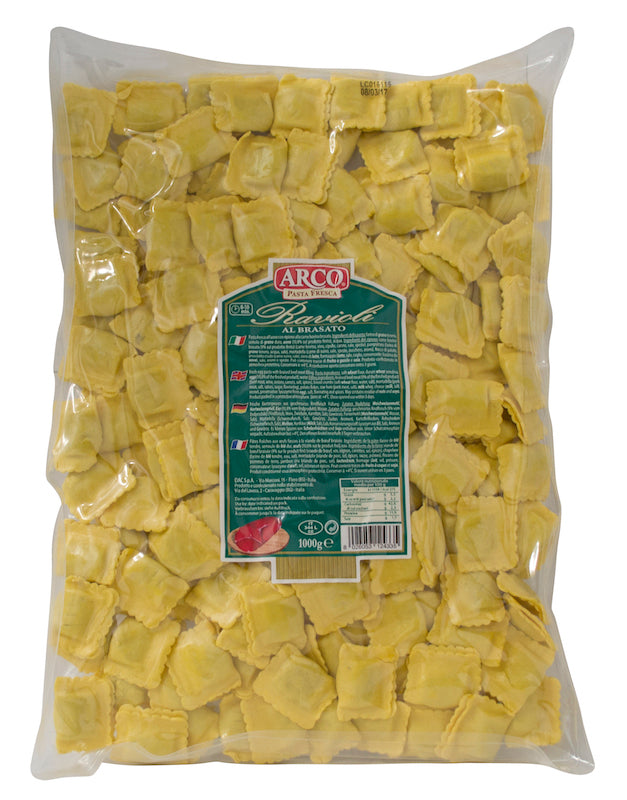 RAVIOLI"ARCO"BRASATO (CARNE)X 1 KG MAP