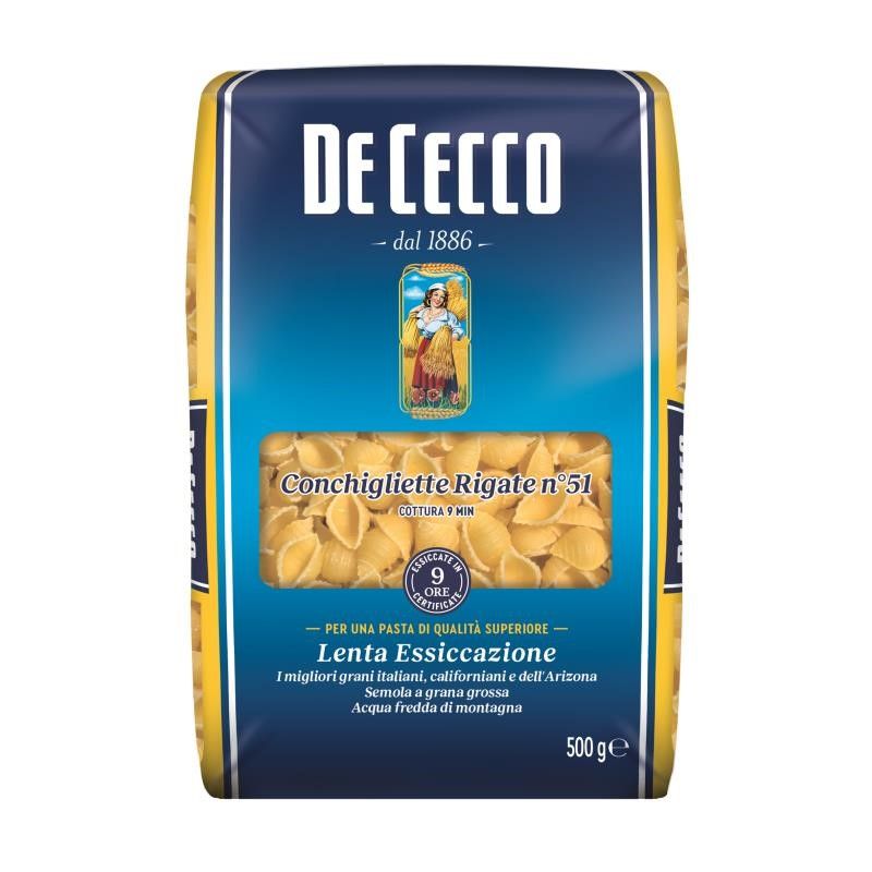 DE CECCO CONCHIGLIETTE RIGATE NO. 51 500 g