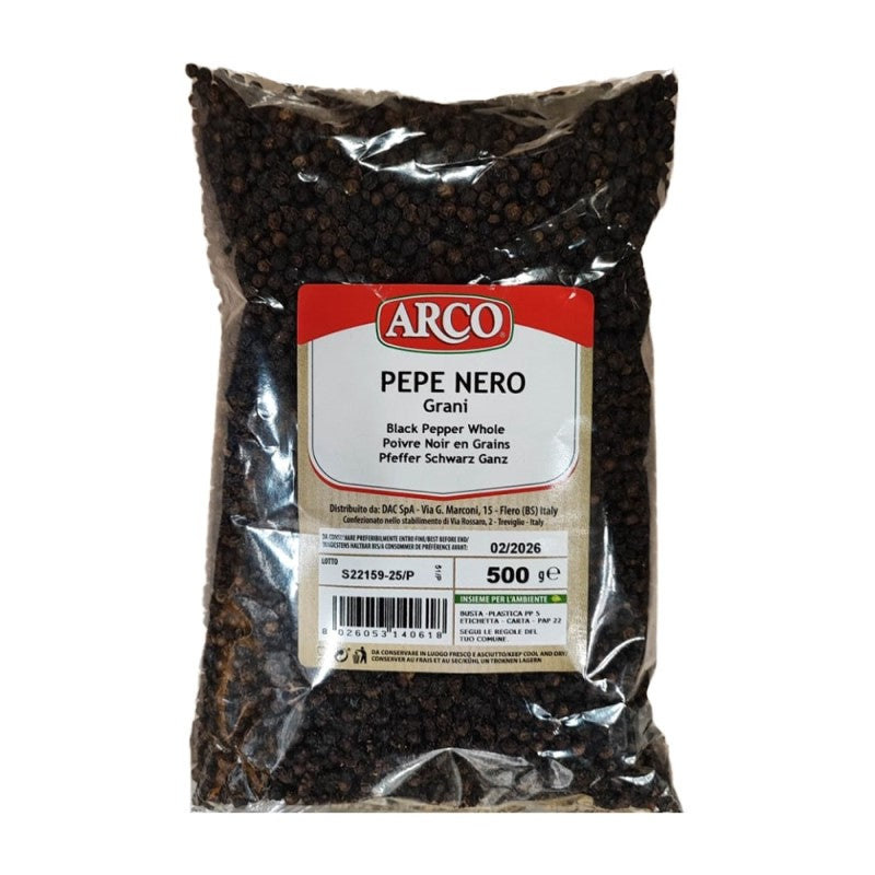 BLACK PEPPER IN GRAINS 500 G - BAG