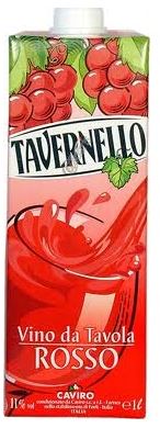 ROSSO DA TAVOLA 'TAVERNELLO'   11%  - BRIK LT. 1