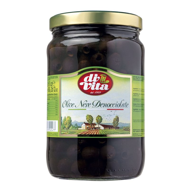 PITTED BLACK OLIVES JAR