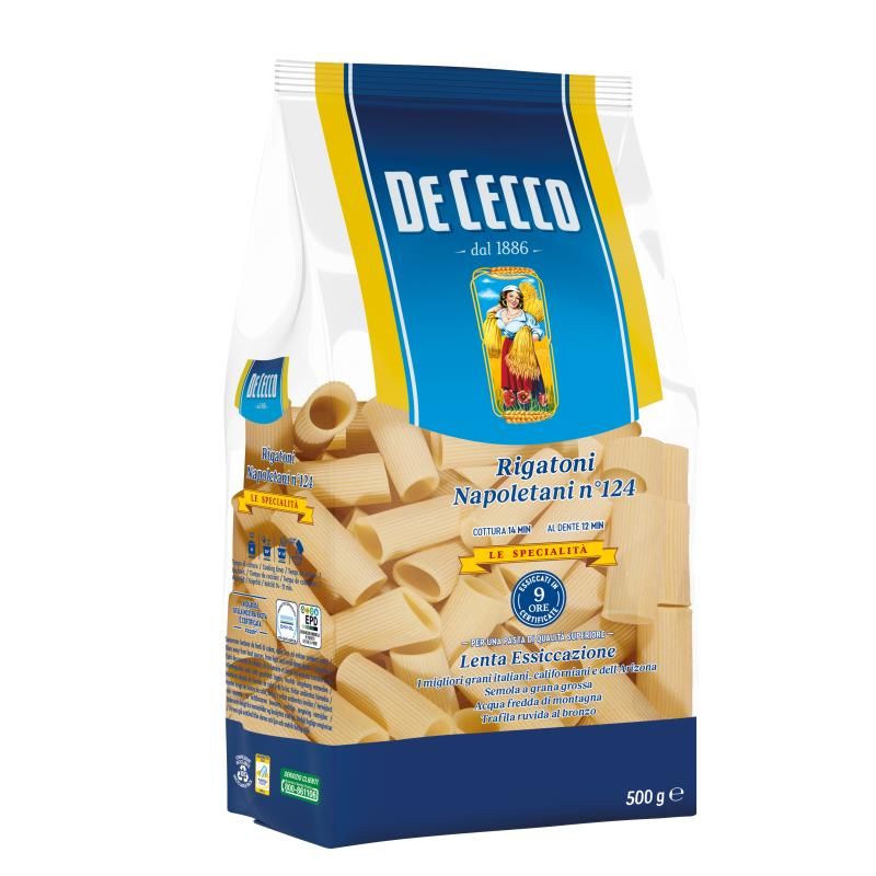 DE CECCO RIGATONI NAPOLETANI NO. 124 500 g