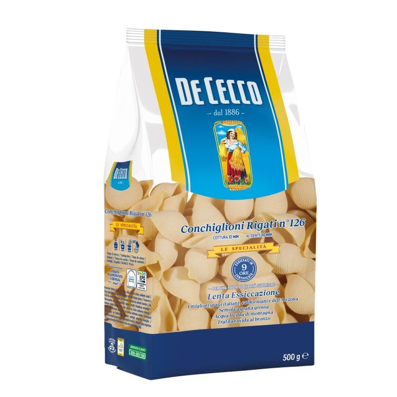 DE CECCO CONCHIGLIONI RIGATI NO, 126 500 g