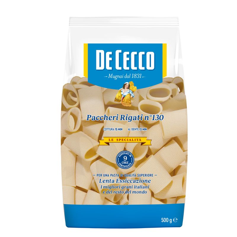 DE CECCO PACCHERI RIGATI NO. 130 500 g