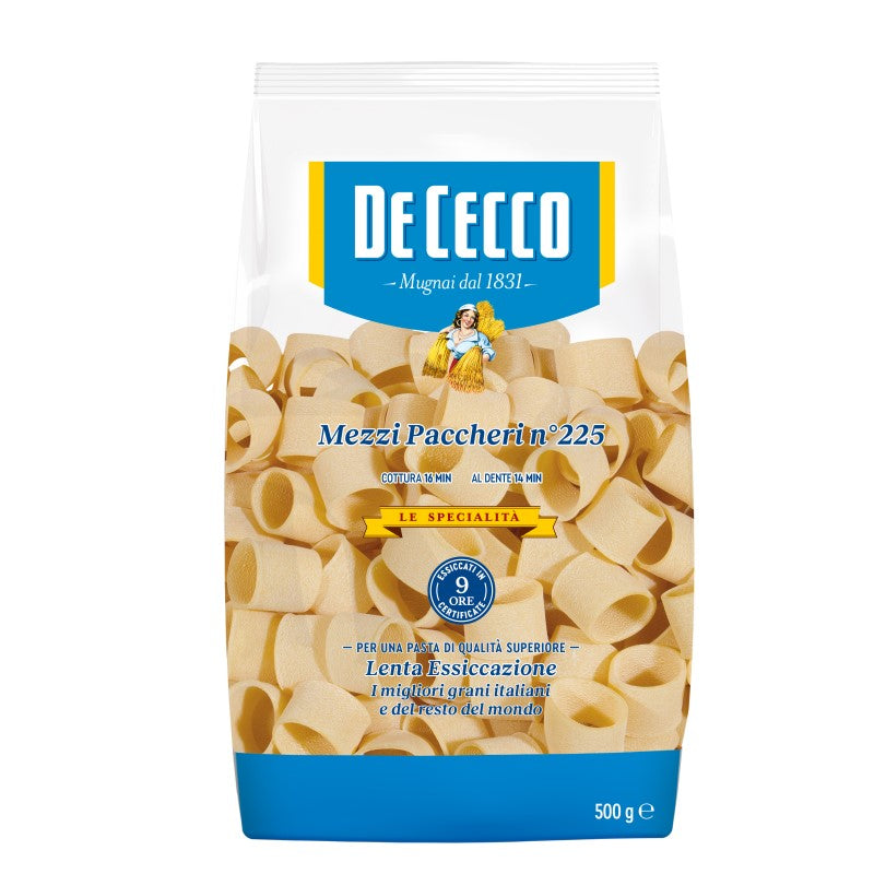DE CECCO MEZZI PACCHERI LISCI NO. 225 500 g