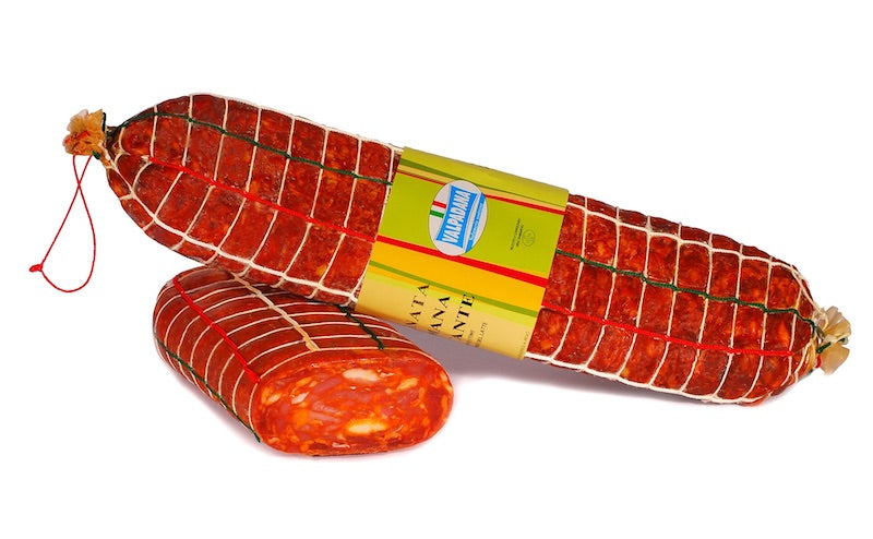 SPIANATA PICCANTE, SPICY FLATTENED SALAMI, VACUUM-PACKED