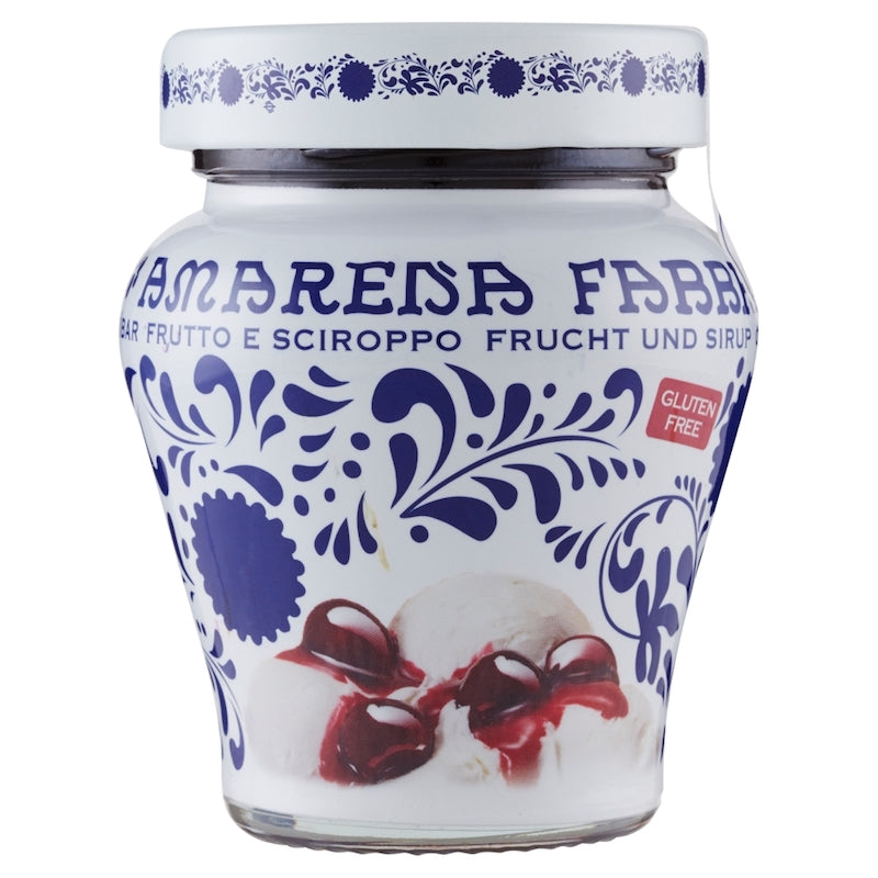 AMARENA CHERRIES IN SYRUP - OPALINE JAR