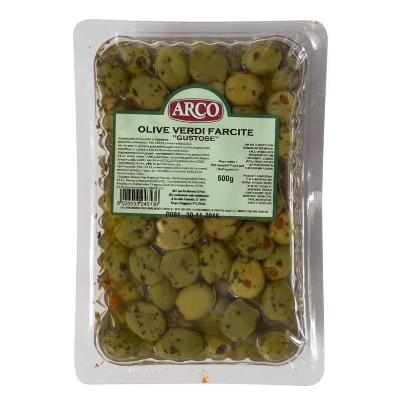 STUFFED GREEN OLIVES "GUSTOSE"