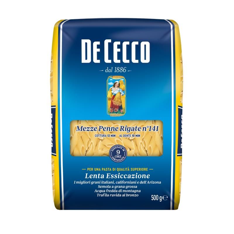 DE CECCO MEZZE PENNE RIGATE NO. 141 500 g