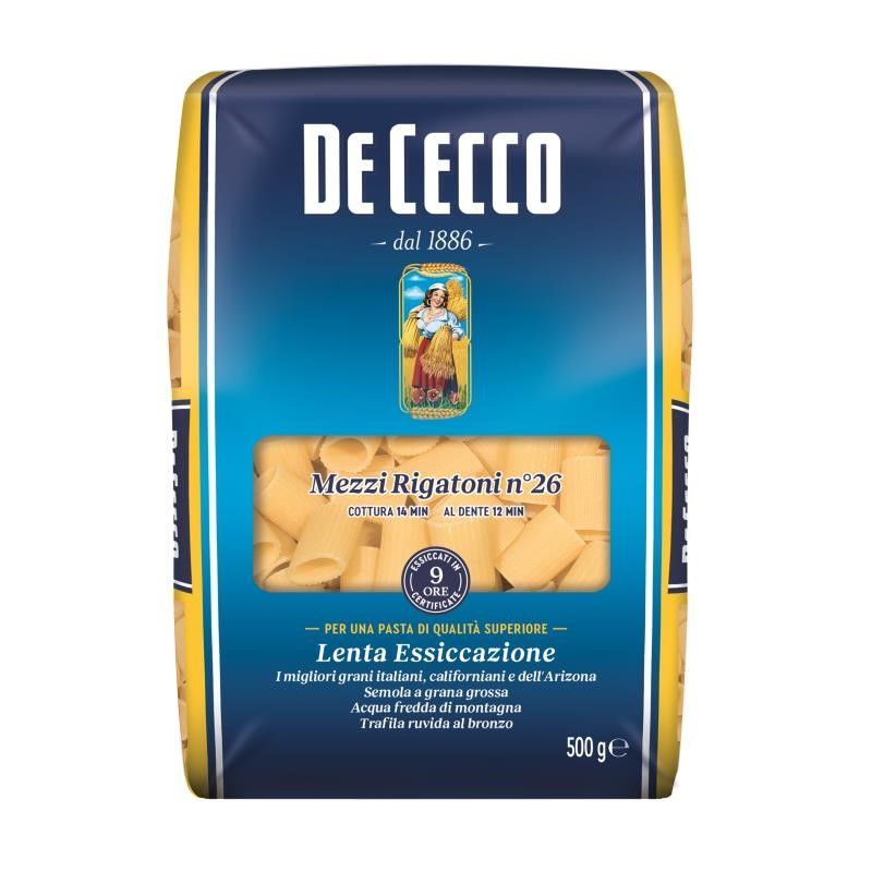 DE CECCO MEZZI RIGATONI NO. 26 500 g