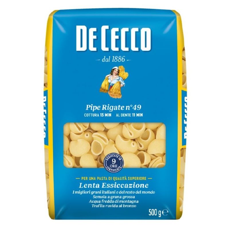 DE CECCO PIPE RIGATE NO. 49 500 g