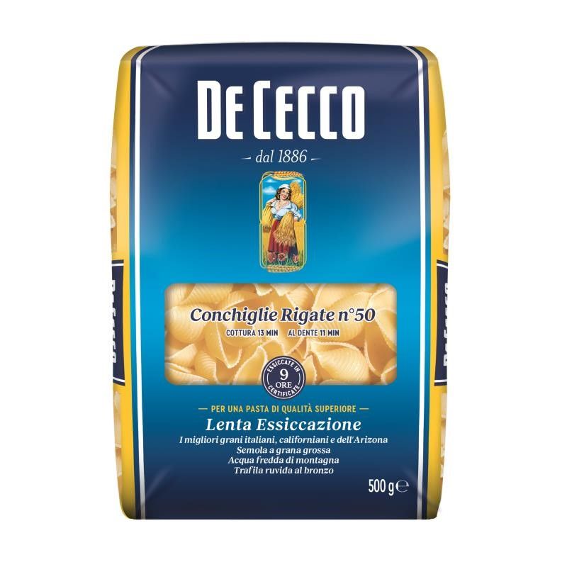 DE CECCO CONCHIGLIE RIGATE NO. 50 500 g