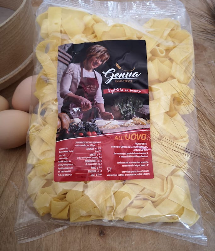 FRESH EGG PAPPARDELLE 100% ITALIAN WHEAT