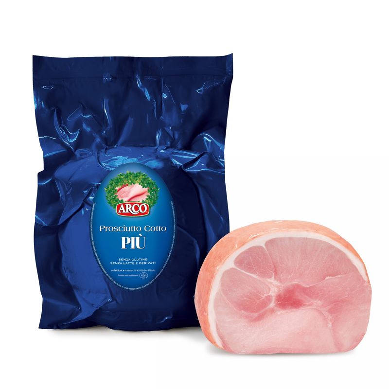 COOKED HAM PIU’ 1/2 VACUUM-PACKED - GLUTEN- AND LACTOSE-FREE