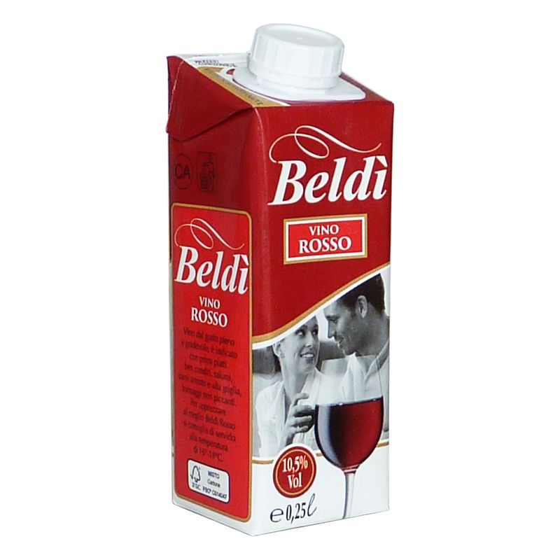 ROSSO DA TAVOLA 'BELDÌ'  10%  -BRIK LT. 1