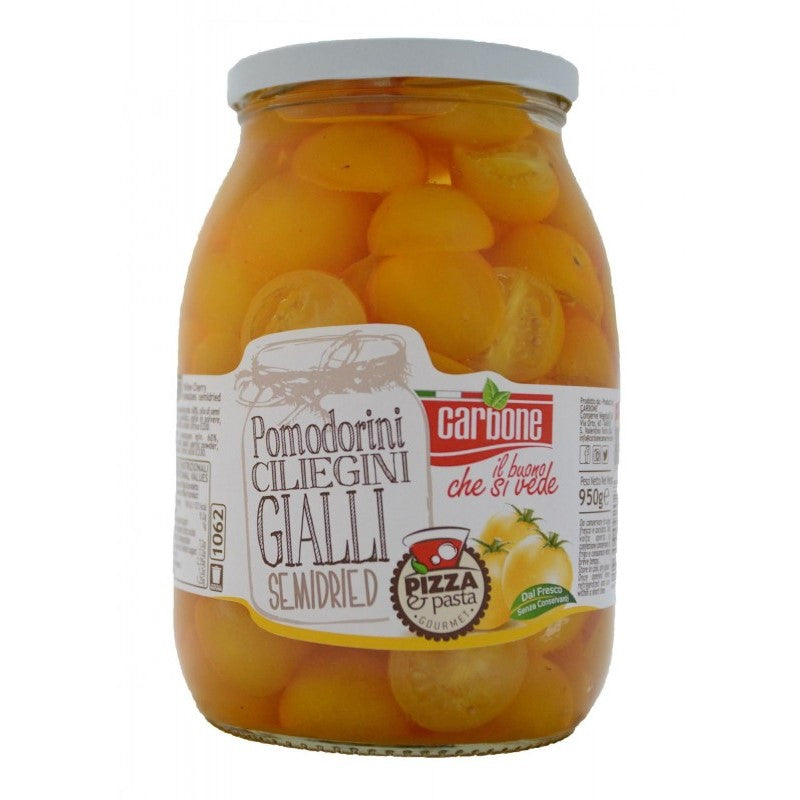 SEMI-DRIED YELLOW CIGLIEGINI TOMATOES IN OIL