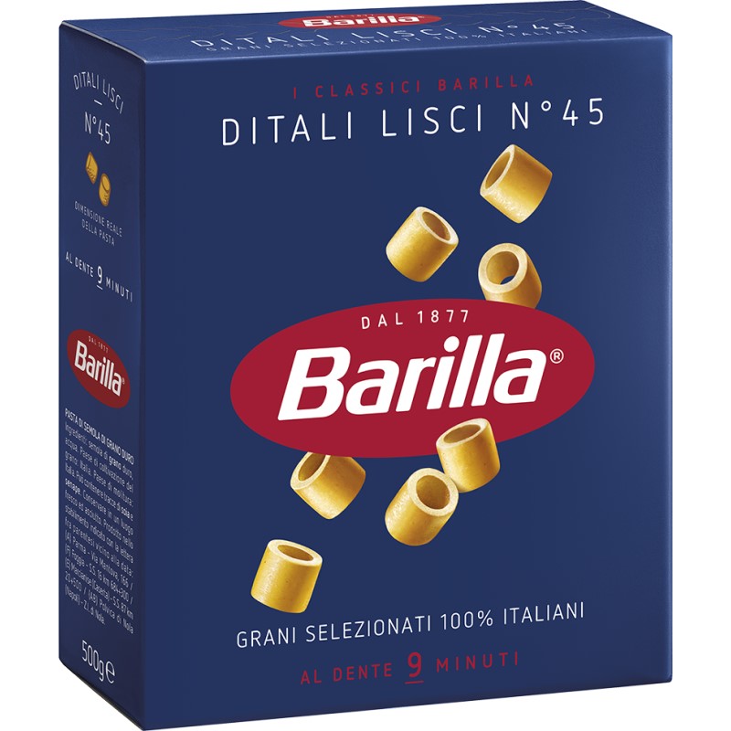 BARILLA DITALI LISCI NO. 45 500 g