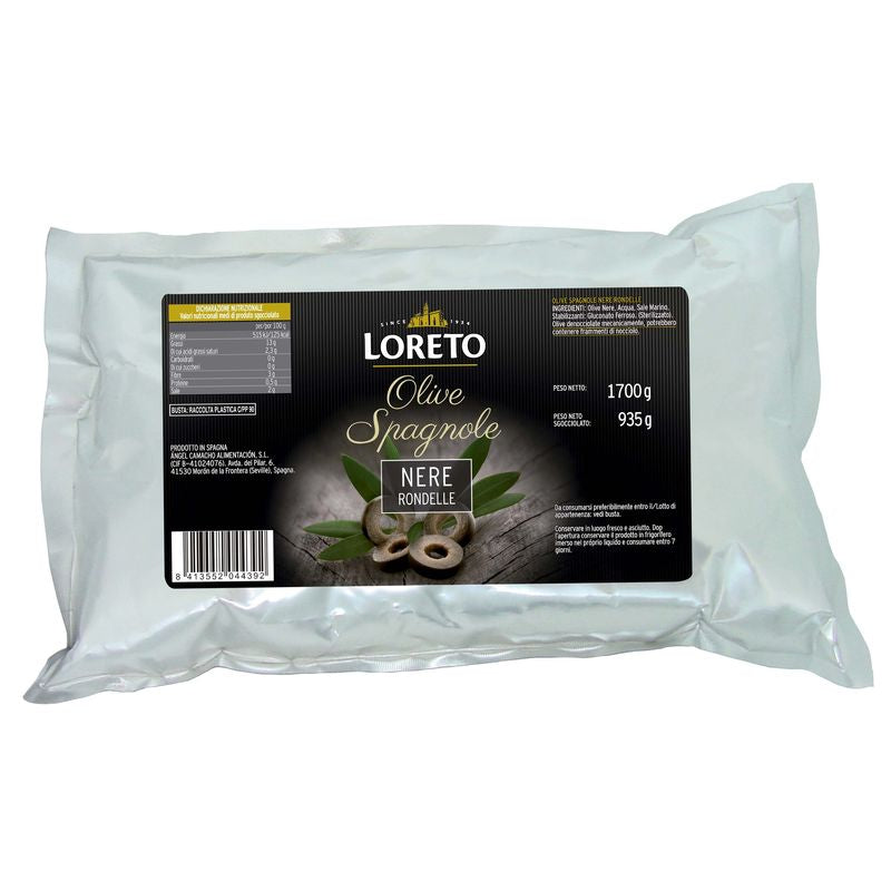 SLICED BLACK OLIVES IN A BAG