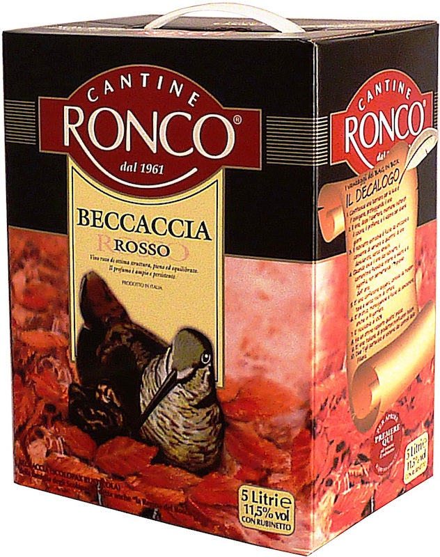 ROSSO DA TAVOLA 'RONCO'  BOX LT. 5