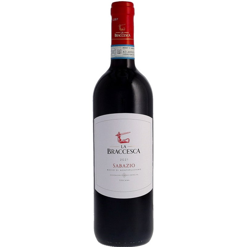 ROSSO DI MONTEPULCIANO DOC  "SABAZIO" LA BRACCESCA  CL75